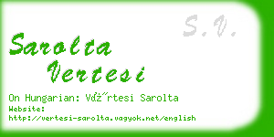 sarolta vertesi business card